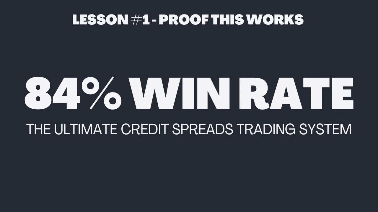 Ultimate Credit Spreads Trading System | Credit Spreads Course