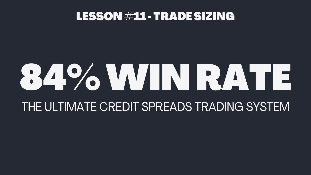 Mastering Risk-Based Trade Sizing | Credit Spreads Course